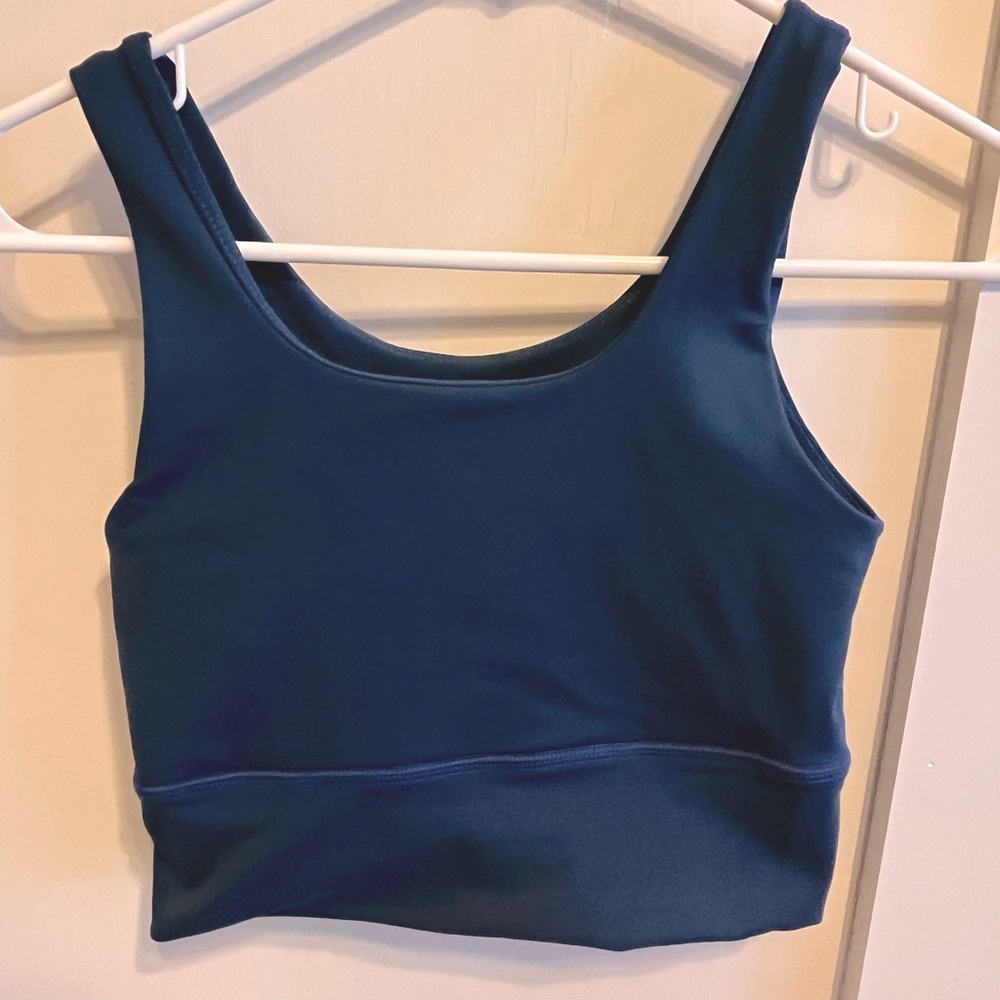 Teal Long Line DYI Sports Bra